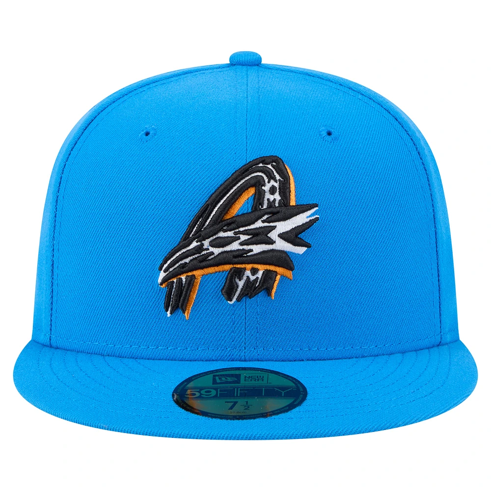 Casquette ajustée Akron RubberDucks Authentic Collection 59FIFTY bleue New Era pour homme