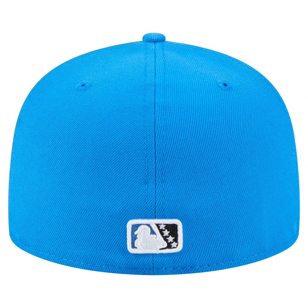 Casquette ajustée Akron RubberDucks Authentic Collection 59FIFTY bleue New Era pour homme