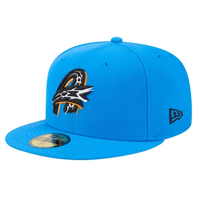 Casquette ajustée Akron RubberDucks Authentic Collection 59FIFTY bleue New Era pour homme