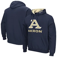 Sweat à capuche Colosseum Navy Akron Zips Arch & Logo 3.0 pour hommes