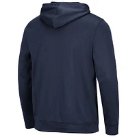 Men's Colosseum Navy Akron Zips Lantern Pullover Hoodie