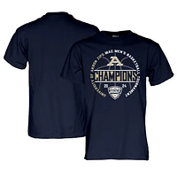 T-shirt unisexe bleu marine 84 Akron Zips 2024 MAC pour hommes, tournoi de conférence basket-ball, champions du