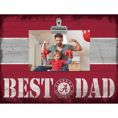 Alabama Crimson Tide 10'' x 10'' Best Dad Clip Frame