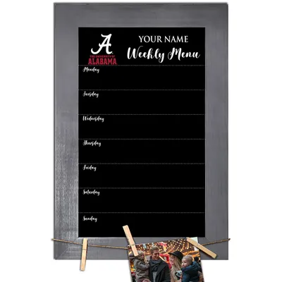 Alabama Crimson Tide 11" x 19" Personalized Team Weekly Chalkboard with Frame