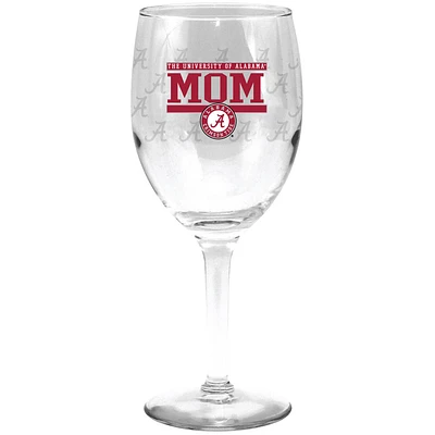 Alabama Crimson Tide 11oz. Mom Stemmed Wine Glass