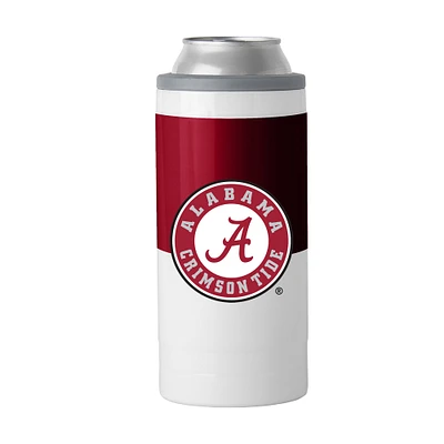 Glacière mince à blocs de couleurs Alabama Crimson Tide de 12 oz