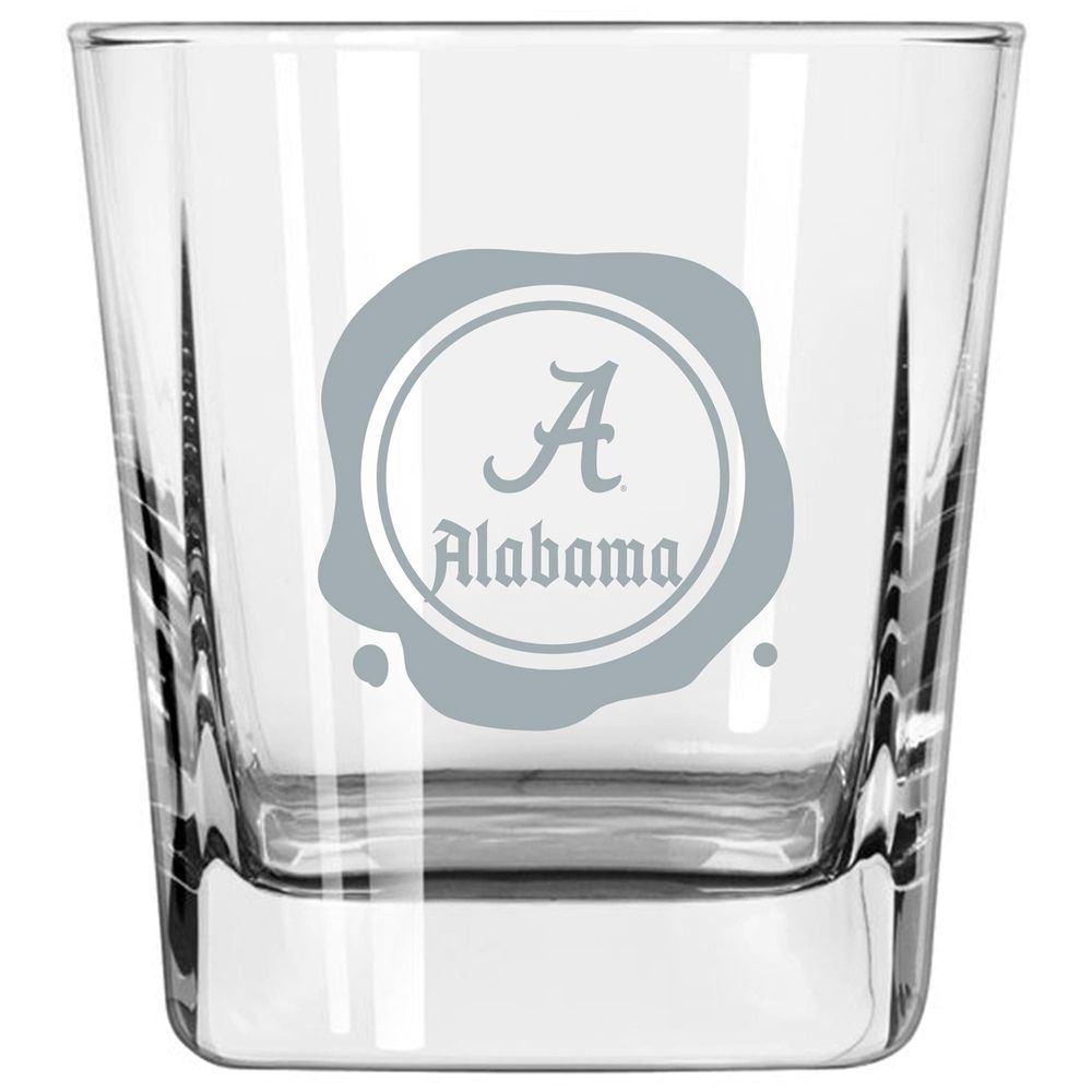 Alabama Crimson Tide 14oz. Frost Stamp Old Fashioned Glass