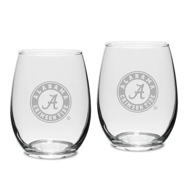 Lids Alabama Crimson Tide 15oz. Personalized Stemless Glass