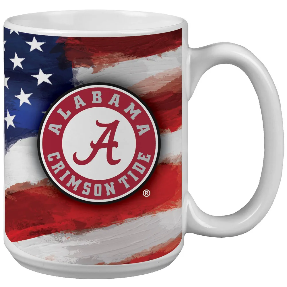 ALABAMA CRIMSON TIDE MUG CERAMIC GRANDE ST MAP & LOGO (15oz) - Jenkins  Enterprises