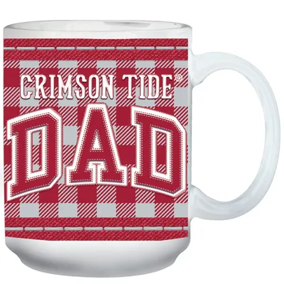 Alabama Crimson Tide 15oz. Buffalo Plaid Father's Day Mug