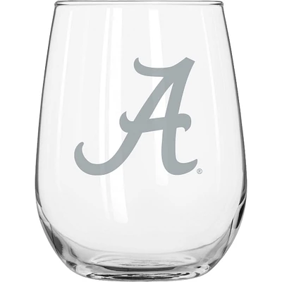 Verre à boisson incurvé givré Alabama Crimson Tide de 16 oz