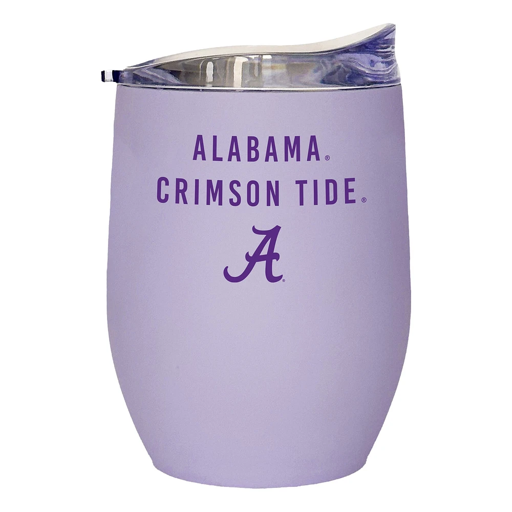 Alabama Crimson Tide 16oz. Lavender Soft Touch Curved Tumbler