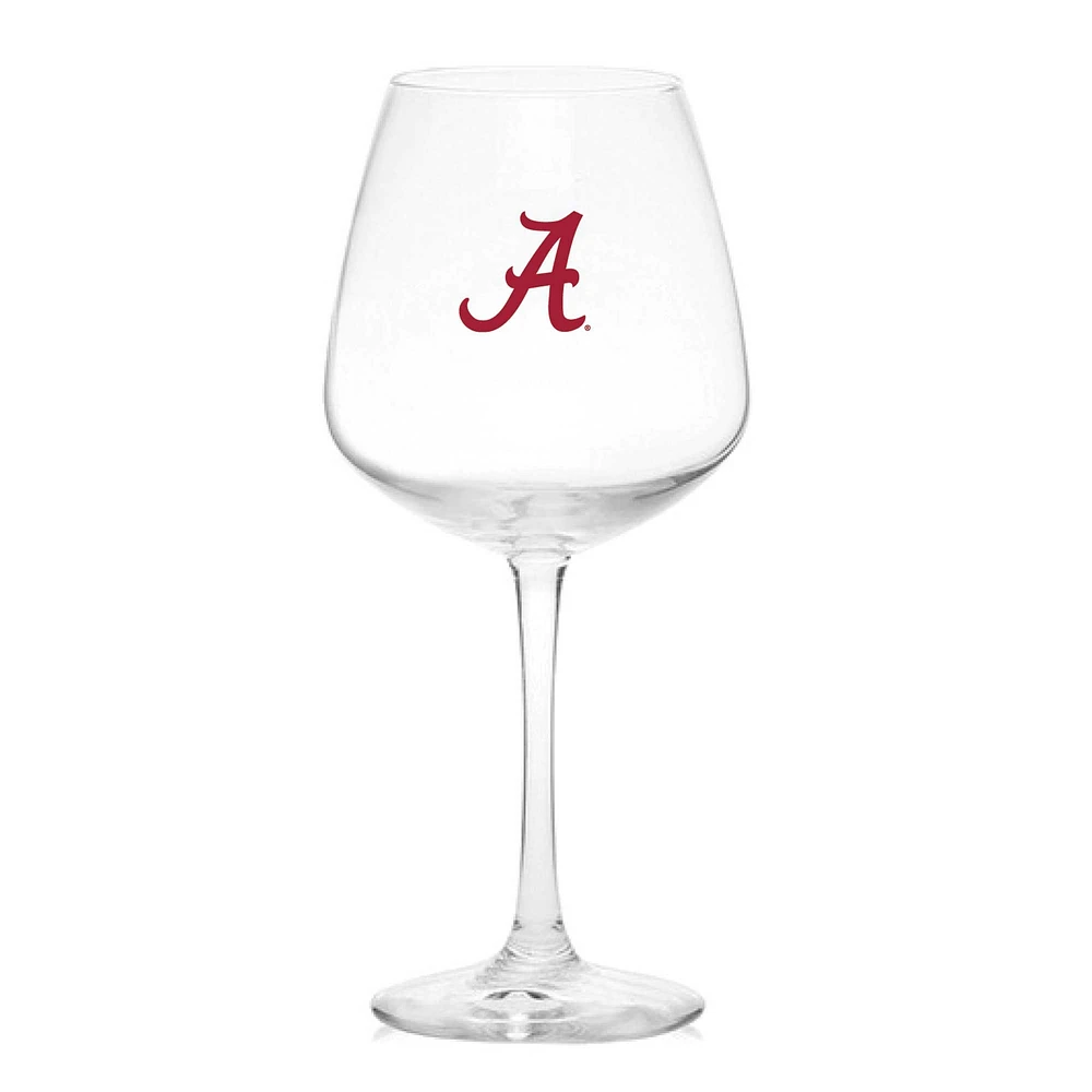 Marée pourpre de l'Alabama 18oz. Verre à vin à pied