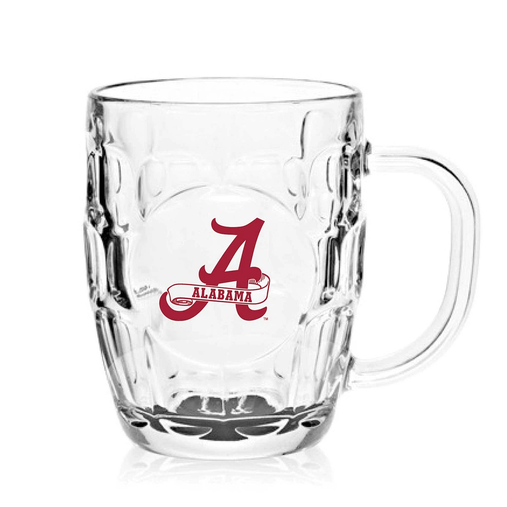 Marée pourpre de l'Alabama 20oz. Tasse en verre alvéolée