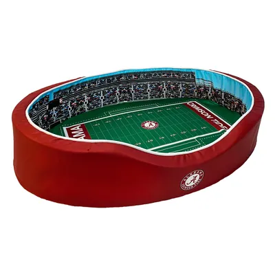 Alabama Crimson Tide 23'' x 19'' x 7'' Small Stadium Oval Dog Bed