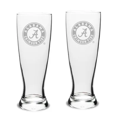 Alabama Crimson Tide 23oz. 2-Piece University Pilsner Glass Set