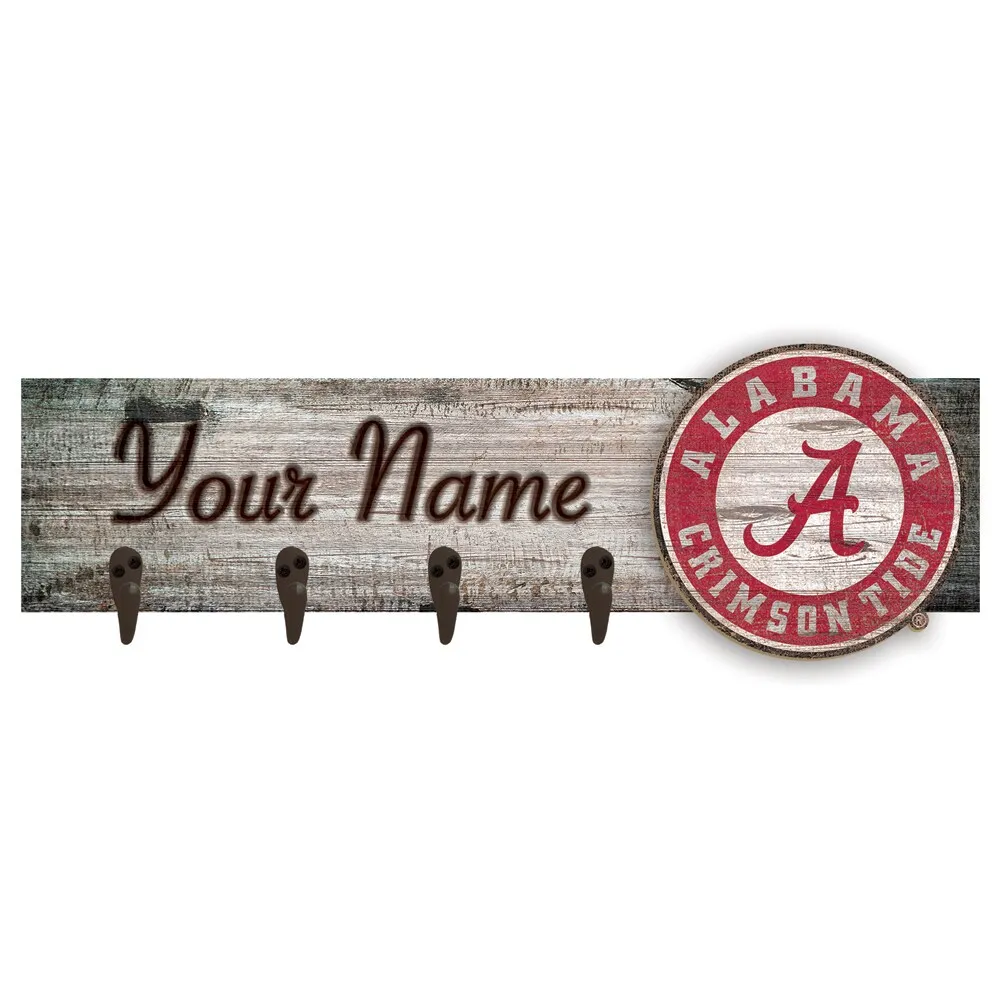 Alabama Crimson Tide Children's White Wooden Hangers