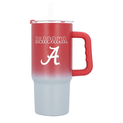 Verre à vin en acier inoxydable ombré Alabama Crimson Tide de 24 oz