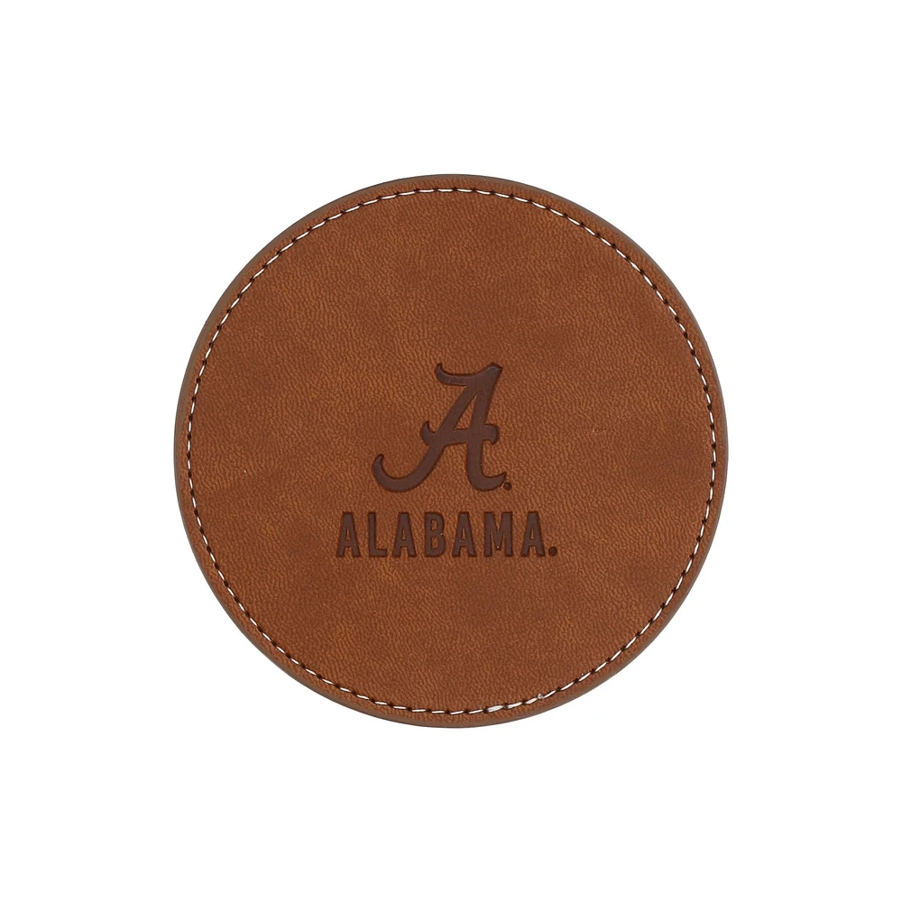 Alabama Crimson Tide 4-Pack Faux Leather Coaster Set