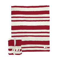 Couverture en tricot torsadé Alabama Crimson Tide 50" x 60"