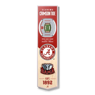 Alabama Crimson Tide 8'' x 32'' 3D StadiumView Banner