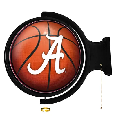 Alabama Crimson Tide Basketball 21'' x 23'' Rotating Lighted Wall Sign
