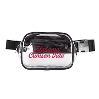 Alabama Crimson Tide Clear Belt Bag