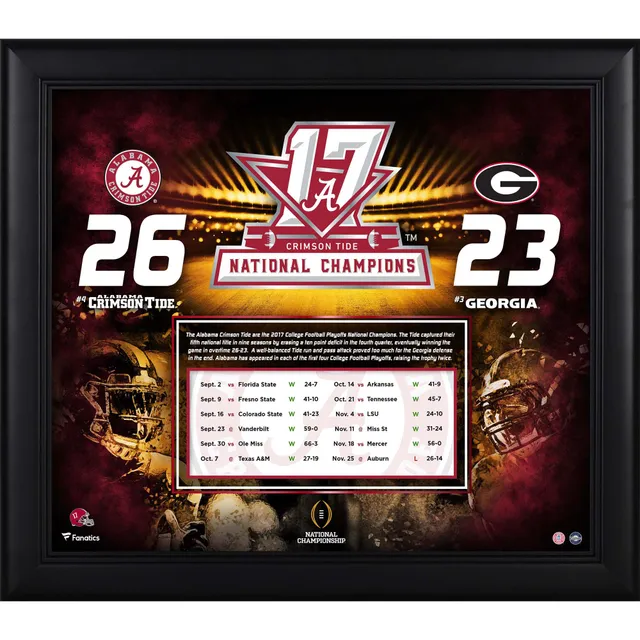 Alabama Crimson Tide vs. Georgia Bulldogs Framed 15 x 17 2022 College  Football Playoff National Championship Game Match-Up Collage