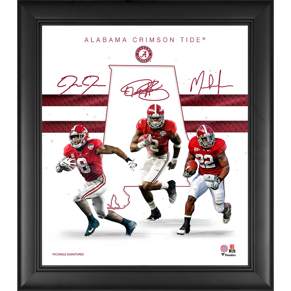 Alabama Crimson Tide Encadré 15 "x 17" Running Backs Franchise Foundations Collage