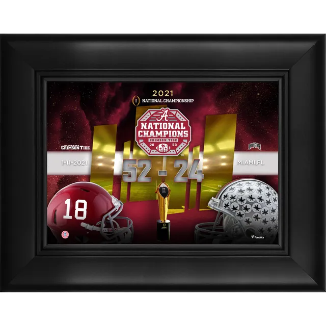 Lids Alabama Crimson Tide Fanatics Authentic Framed 16 x 20 2017