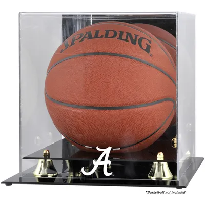 Alabama Crimson Tide Fanatics Authentic Golden Classic Logo Basketball Display Case with Mirror Back