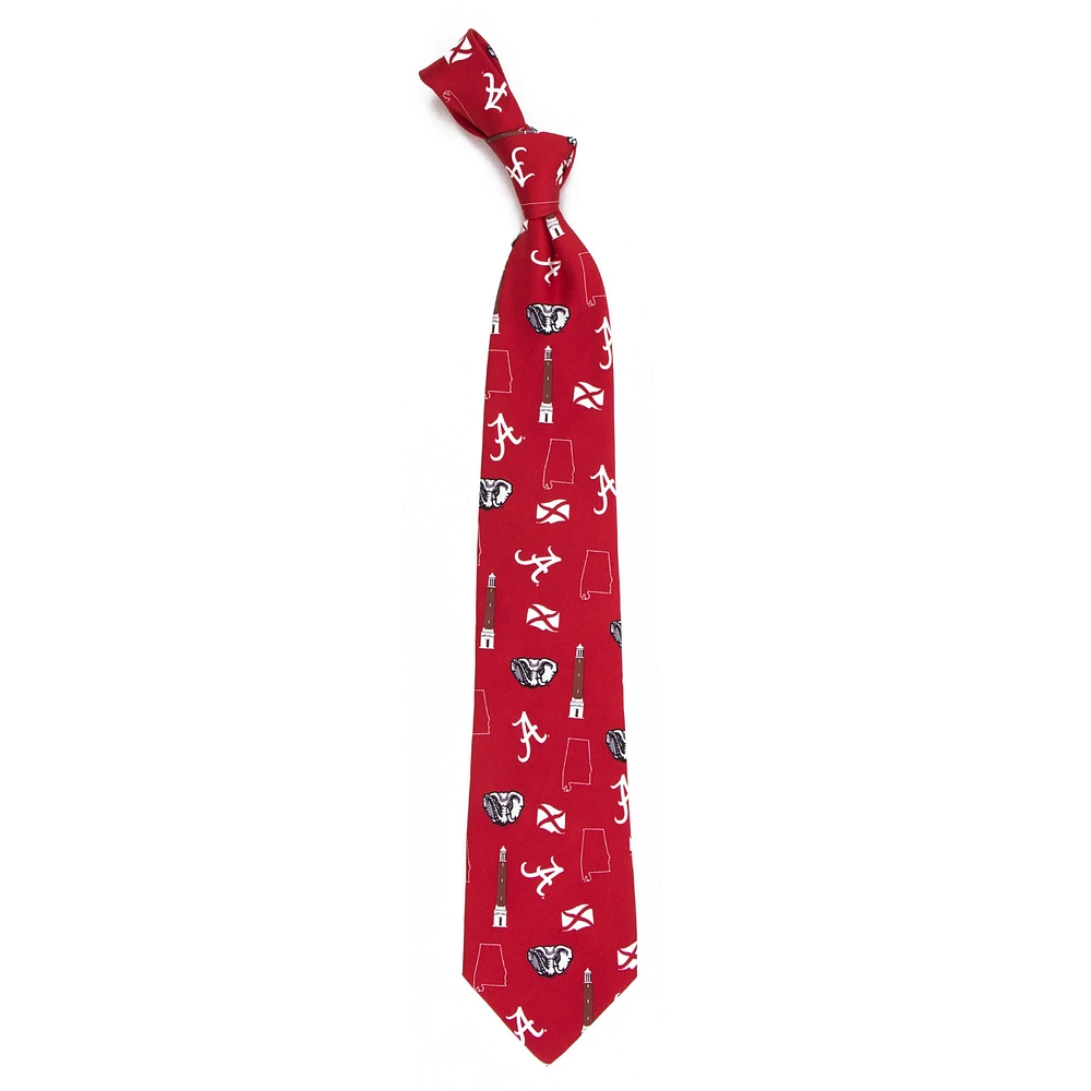 Alabama Crimson Tide Hometown Silk Tie