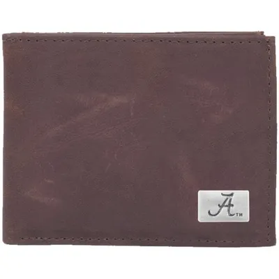 Alabama Crimson Tide Leather Concho Billfold Wallet