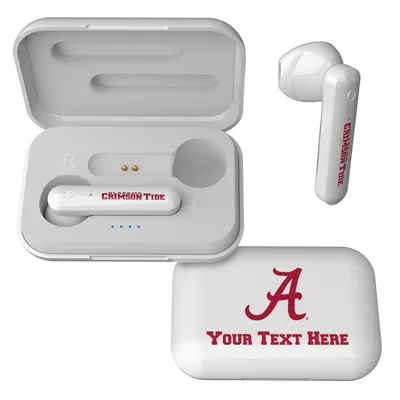 Alabama Crimson Tide Primary Logo Personalized True Wireless Earbuds