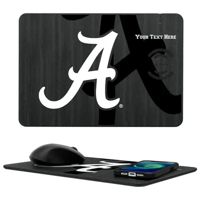 Alabama Crimson Tide Primary Logo Personalized Wireless Charger & Mouse Pad