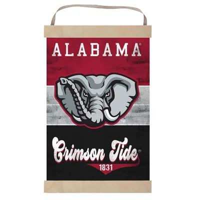 Alabama Crimson Tide Retro Logo Banner Sign