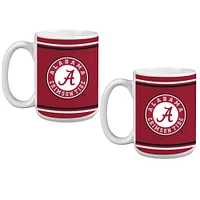 Ensemble de deux tasses pour anciens élèves d'Alabama Crimson Tide