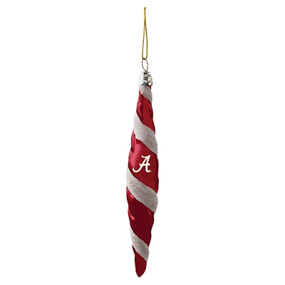 Alabama Crimson Tide Two-Pack Swirl Blown Glass Ornament Set