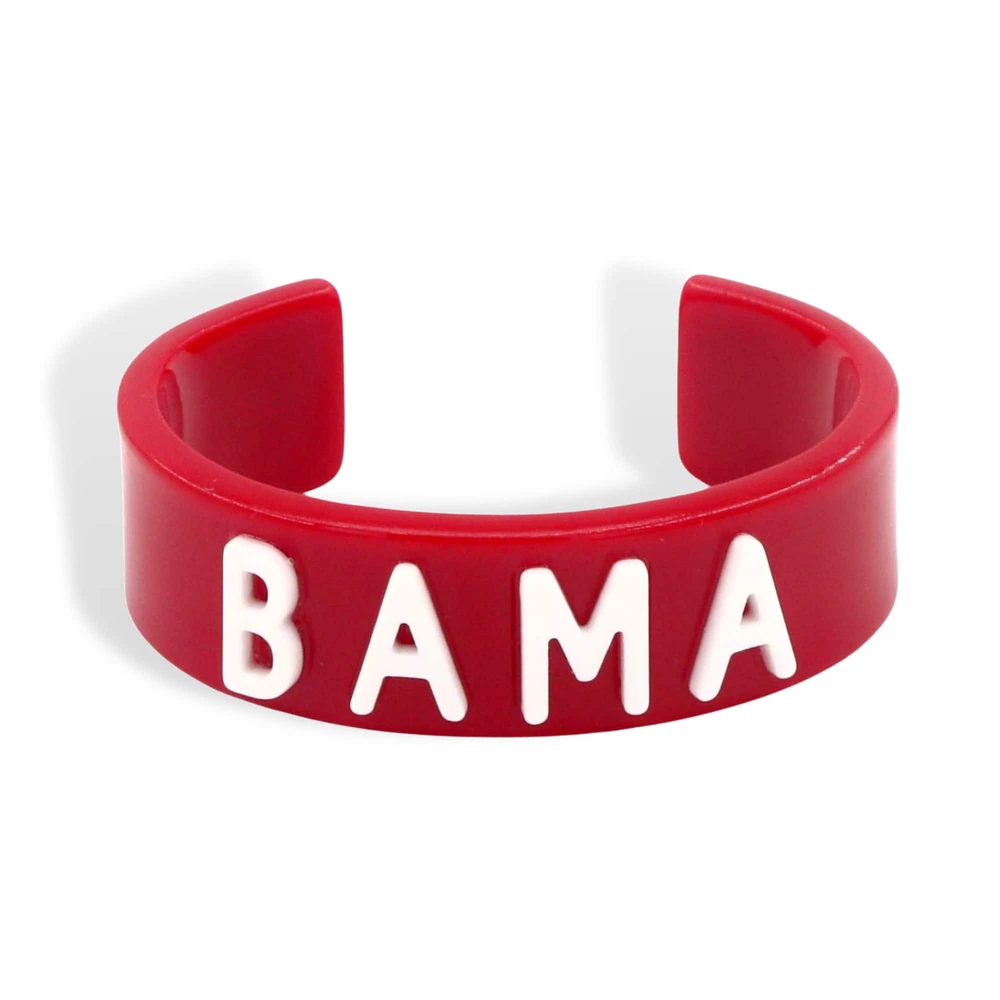 Brianna Cannon Alabama Crimson Tide Bracelet manchette avec mot-symbole