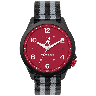 Alabama Crimson Tide Columbia Crestview 3-Hand Date Nylon Strap Watch - Black
