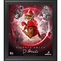 Framed Devonta Smith Alabama Crimson Tide Autographed Crimson Nike