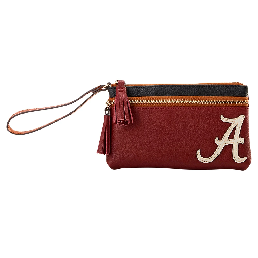 Dooney & Bourke Alabama Crimson Tide Infield Double-Zip Wristlet