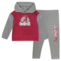 Girls Infant Crimson Alabama Tide Clubhouse Pullover Hoodie & Legging Set