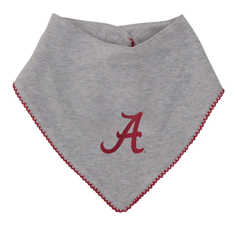 Outerstuff Girls Newborn & Infant Crimson/Heather Gray Alabama Crimson Tide  All The Love Bodysuit Bib Booties Set