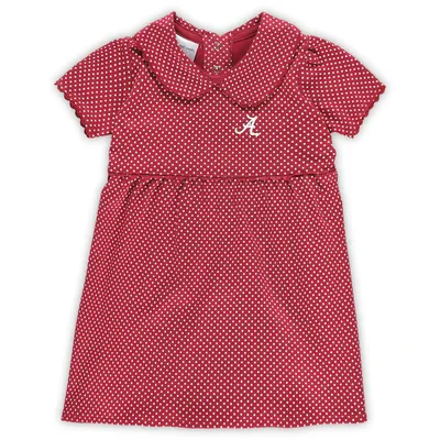 Alabama Crimson Tide Girls Toddler Polka Dot Peter Pan Dress