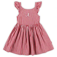 Robe à carreaux Constance Crimson Alabama Tide pour fille