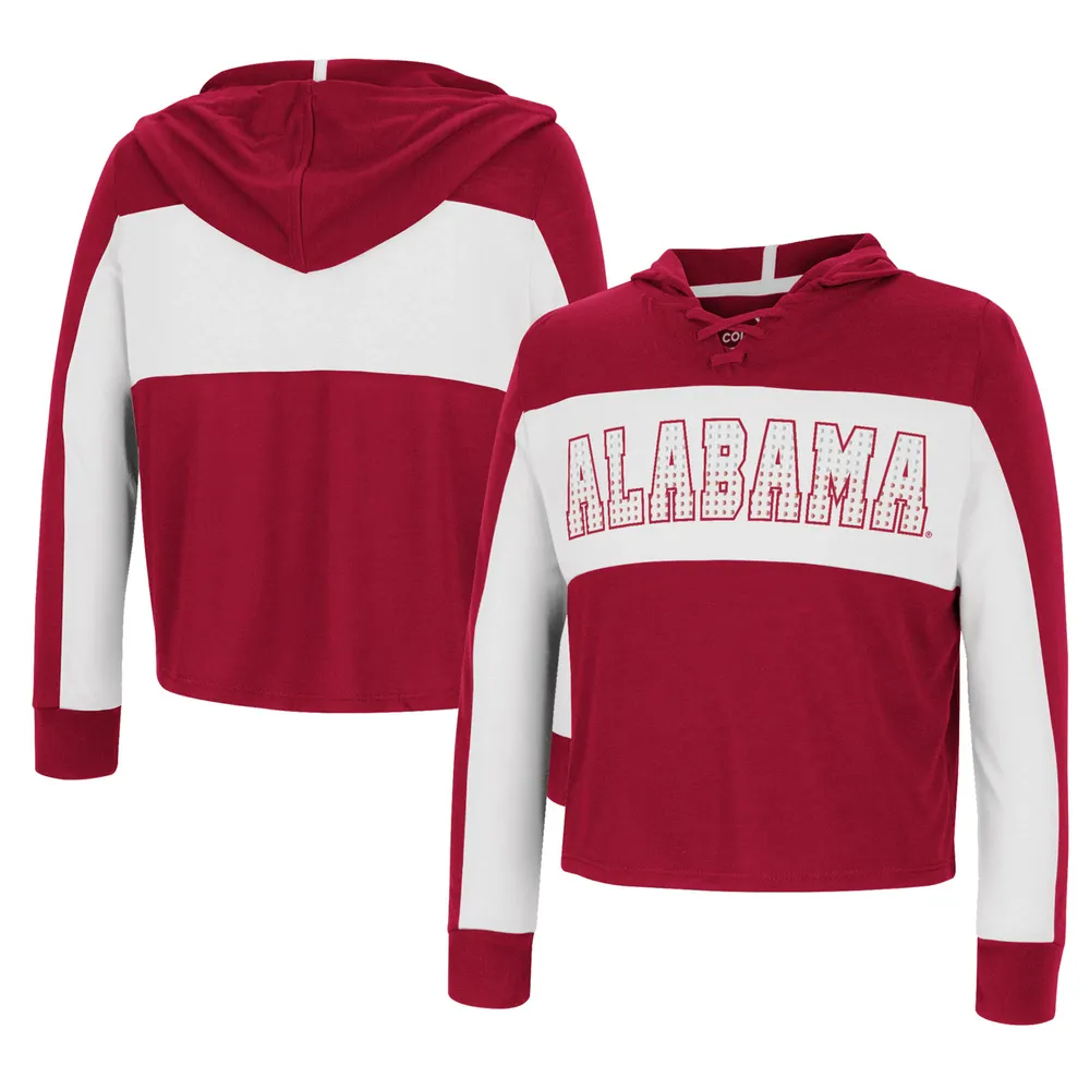 Colosseum Women's Alabama Crimson Tide White Cropped Jersey