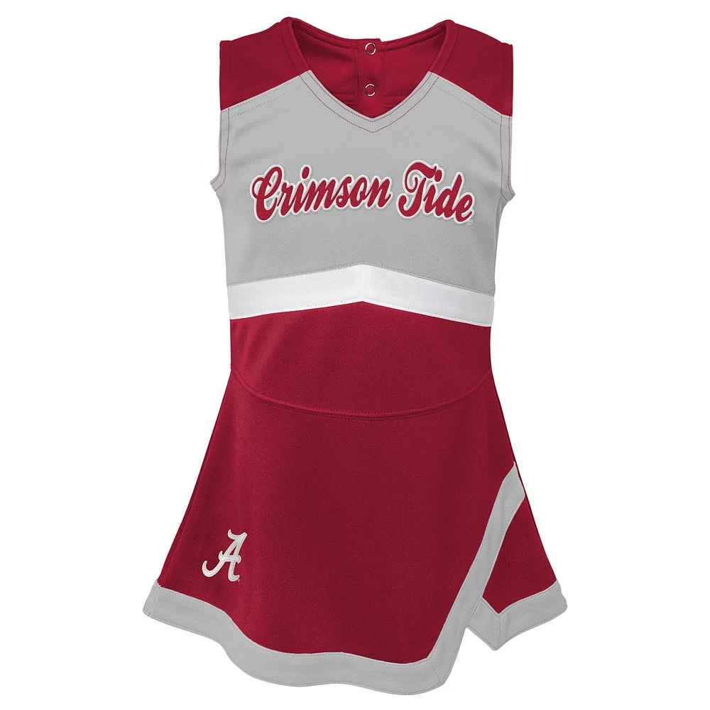 Girls Youth Crimson Alabama Tide Cheer Captain Jumper Dress