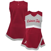 Girls Youth Crimson Alabama Tide Cheer Captain Jumper Dress