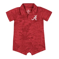 Infant Colosseum  Crimson Alabama Tide Fern Romper